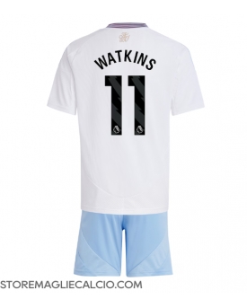 Aston Villa Ollie Watkins #11 Maglia Gara Trasferta Repliche 2024-25 Bambino